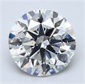 Natural Diamond 3.00 Carats, Round with Excellent Cut, H Color, SI1 Clarity and Certified by GIA