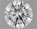 Natural Diamond 1.55 Carats, Round with Excellent Cut, D Color, IF Clarity and Certified by GIA