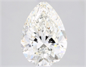 Natural Diamond 1.81 Carats, Pear with  Cut, H Color, SI1 Clarity and Certified by GIA