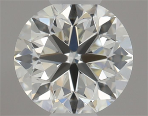 Picture of Natural Diamond 0.40 Carats, Round with Very Good Cut, I Color, VVS2 Clarity and Certified by GIA