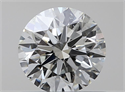 Natural Diamond 0.50 Carats, Round with Excellent Cut, J Color, SI1 Clarity and Certified by GIA