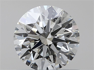 Picture of Natural Diamond 0.50 Carats, Round with Excellent Cut, J Color, SI1 Clarity and Certified by GIA