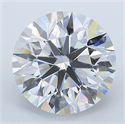 Natural Diamond 5.43 Carats, Round with Excellent Cut, E Color, SI1 Clarity and Certified by GIA