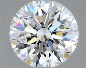 Picture of Natural Diamond 0.40 Carats, Round with Excellent Cut, H Color, VVS1 Clarity and Certified by GIA