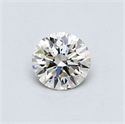 Natural Diamond 0.50 Carats, Round with Excellent Cut, J Color, VVS2 Clarity and Certified by GIA