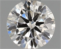 Natural Diamond 0.45 Carats, Round with Excellent Cut, H Color, VS1 Clarity and Certified by IGI