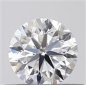 Natural Diamond 0.40 Carats, Round with Very Good Cut, D Color, VVS1 Clarity and Certified by GIA