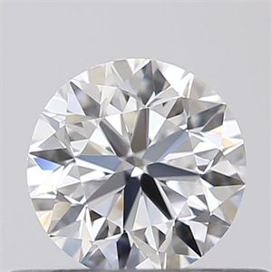 Picture of Natural Diamond 0.40 Carats, Round with Very Good Cut, D Color, VVS1 Clarity and Certified by GIA