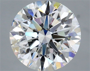 Picture of Natural Diamond 2.07 Carats, Round with Excellent Cut, I Color, VS2 Clarity and Certified by GIA