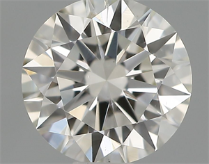 Picture of Natural Diamond 0.51 Carats, Round with Excellent Cut, H Color, SI1 Clarity and Certified by IGI