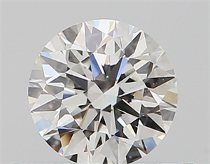 Picture of Natural Diamond 0.40 Carats, Round with Excellent Cut, F Color, VS2 Clarity and Certified by GIA