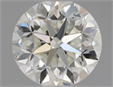 Natural Diamond 0.50 Carats, Round with Good Cut, I Color, VS1 Clarity and Certified by IGI