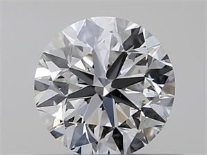 Picture of Natural Diamond 0.40 Carats, Round with Very Good Cut, H Color, SI1 Clarity and Certified by GIA