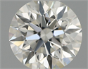 Natural Diamond 0.40 Carats, Round with Excellent Cut, H Color, VS2 Clarity and Certified by IGI