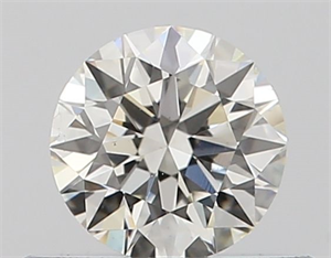 Picture of Natural Diamond 0.41 Carats, Round with Excellent Cut, J Color, VS2 Clarity and Certified by GIA