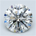 Natural Diamond 2.16 Carats, Round with Excellent Cut, I Color, SI1 Clarity and Certified by GIA