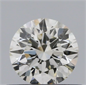 Natural Diamond 0.45 Carats, Round with Excellent Cut, J Color, SI2 Clarity and Certified by GIA