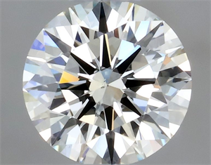 Picture of Natural Diamond 0.40 Carats, Round with Excellent Cut, J Color, VS2 Clarity and Certified by GIA