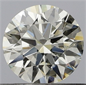 Natural Diamond 0.50 Carats, Round with Excellent Cut, K Color, SI2 Clarity and Certified by GIA