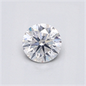 Natural Diamond 0.50 Carats, Round with Very Good Cut, F Color, SI2 Clarity and Certified by GIA