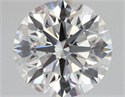 Natural Diamond 2.01 Carats, Round with Excellent Cut, D Color, VS2 Clarity and Certified by GIA