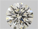 Natural Diamond 0.42 Carats, Round with Excellent Cut, K Color, VS2 Clarity and Certified by GIA