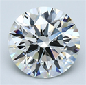 Natural Diamond 4.58 Carats, Round with Excellent Cut, F Color, VS2 Clarity and Certified by GIA