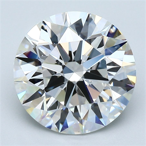 Picture of Natural Diamond 4.58 Carats, Round with Excellent Cut, F Color, VS2 Clarity and Certified by GIA