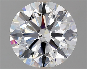 Picture of Natural Diamond 2.00 Carats, Round with Excellent Cut, E Color, SI1 Clarity and Certified by GIA