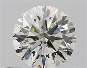 Picture of Natural Diamond 0.44 Carats, Round with Excellent Cut, J Color, VVS1 Clarity and Certified by GIA