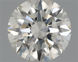 Picture of Natural Diamond 0.50 Carats, Round with Excellent Cut, I Color, SI1 Clarity and Certified by IGI