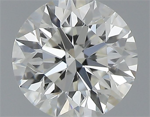 Picture of Natural Diamond 0.40 Carats, Round with Excellent Cut, H Color, VS2 Clarity and Certified by GIA