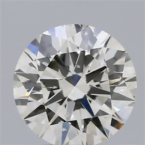 Picture of Natural Diamond 0.59 Carats, Round with Excellent Cut, I Color, SI1 Clarity and Certified by IGI