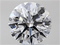 Natural Diamond 2.00 Carats, Round with Excellent Cut, D Color, VS2 Clarity and Certified by GIA