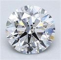 Natural Diamond 2.04 Carats, Round with Excellent Cut, E Color, SI2 Clarity and Certified by GIA