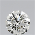 Natural Diamond 0.51 Carats, Round with Excellent Cut, J Color, VS1 Clarity and Certified by IGI