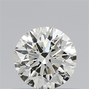 Picture of Natural Diamond 0.51 Carats, Round with Excellent Cut, J Color, VS1 Clarity and Certified by IGI