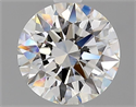 Natural Diamond 1.52 Carats, Round with Excellent Cut, F Color, VS1 Clarity and Certified by GIA