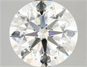 Natural Diamond 2.50 Carats, Round with Excellent Cut, I Color, VS1 Clarity and Certified by IGI