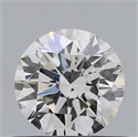 Natural Diamond 0.50 Carats, Round with Excellent Cut, H Color, SI1 Clarity and Certified by GIA