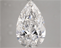 Natural Diamond 4.13 Carats, Pear with  Cut, F Color, FL Clarity and Certified by GIA