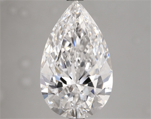 Picture of Natural Diamond 4.13 Carats, Pear with  Cut, F Color, FL Clarity and Certified by GIA