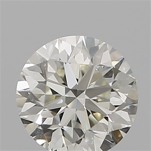 Picture of Natural Diamond 0.50 Carats, Round with Very Good Cut, J Color, VVS1 Clarity and Certified by IGI