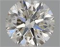 Natural Diamond 0.42 Carats, Round with Excellent Cut, H Color, VS2 Clarity and Certified by IGI