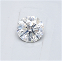 Natural Diamond 0.42 Carats, Round with Very Good Cut, F Color, I1 Clarity and Certified by GIA