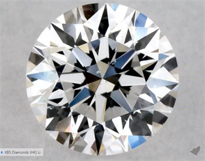 Picture of Natural Diamond 0.40 Carats, Round with Excellent Cut, D Color, SI1 Clarity and Certified by GIA