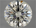 Natural Diamond 2.55 Carats, Round with Excellent Cut, K Color, VVS1 Clarity and Certified by GIA