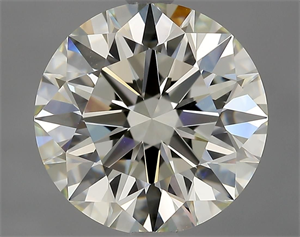 Picture of Natural Diamond 2.55 Carats, Round with Excellent Cut, K Color, VVS1 Clarity and Certified by GIA