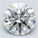 Natural Diamond 5.01 Carats, Round with Excellent Cut, K Color, SI2 Clarity and Certified by GIA