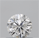 Natural Diamond 0.51 Carats, Round with Good Cut, F Color, I1 Clarity and Certified by GIA